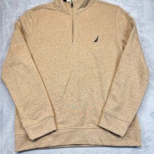 Nautica Men's Beige Zip-Up Sweater